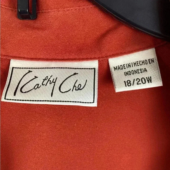 KATHY CHE BUTTON DOWN SHIRT SZ 18/20W - Picture 3 of 8